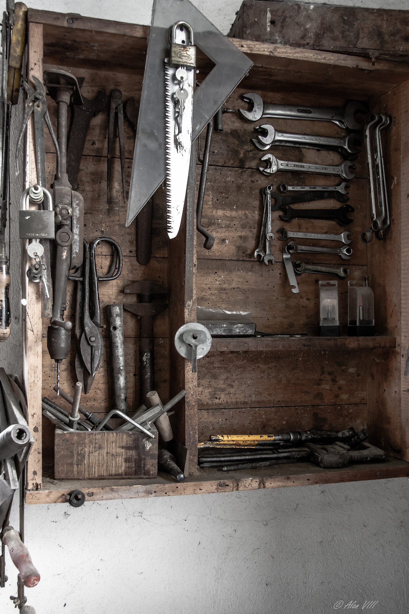 the workshop of his grandfather