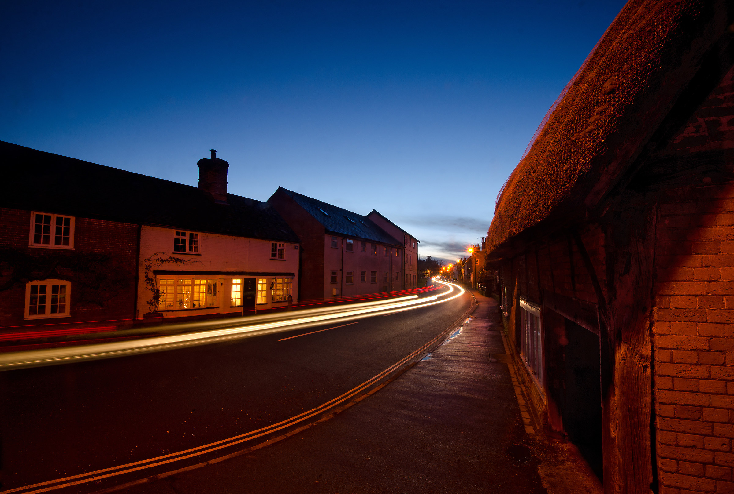 Light Trails and Thatched Cottages