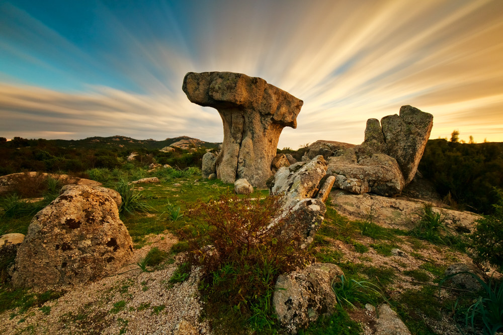 Un colorato tramonto in posa B