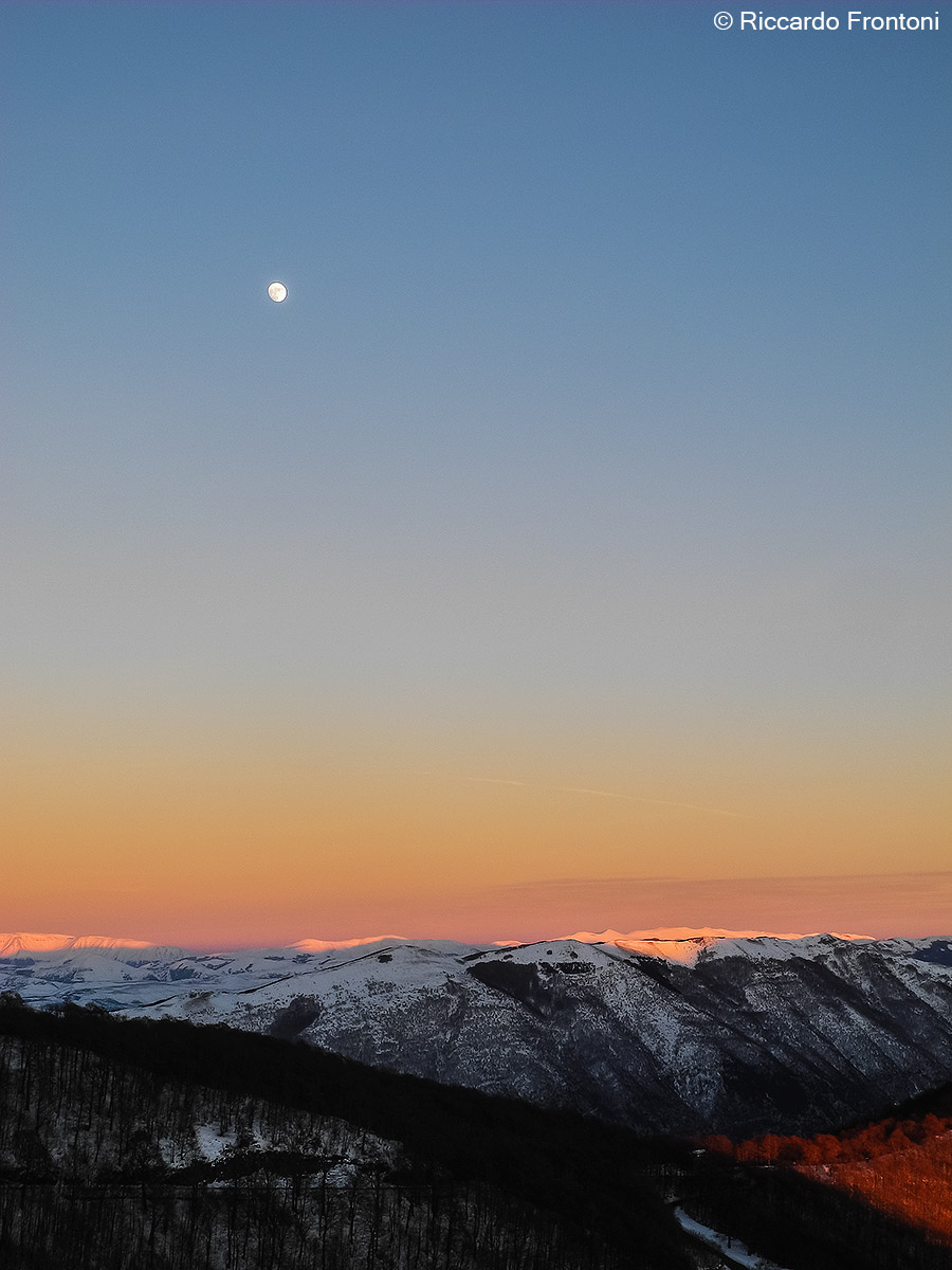 Tramonto sui Simbruini