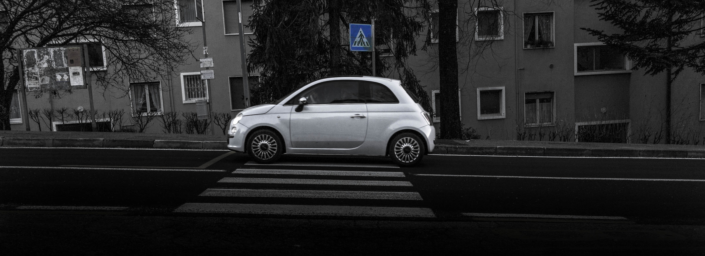 Fiat 500 in movimento
