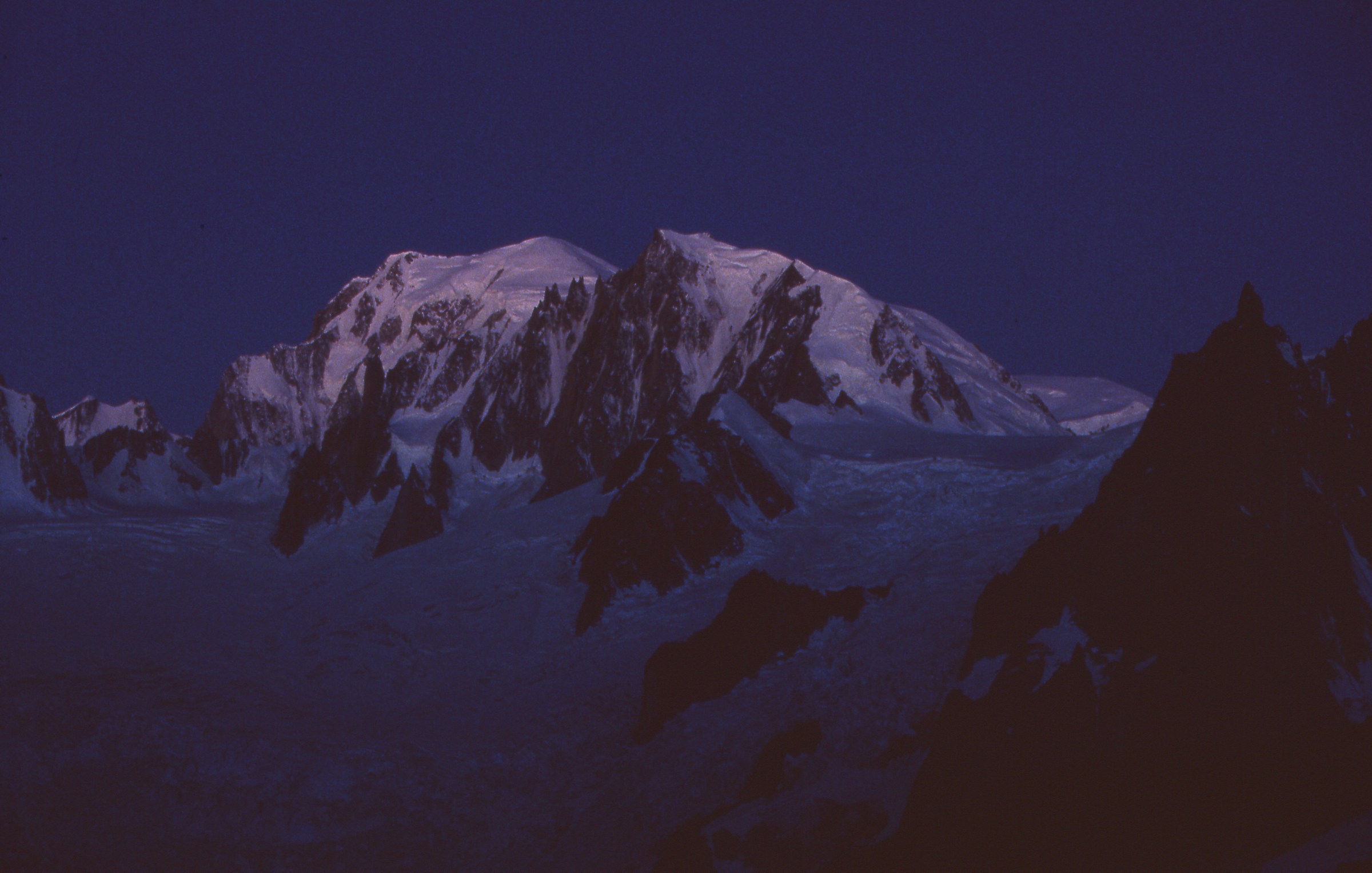 Dal Couvercle verso il Bianco di notte