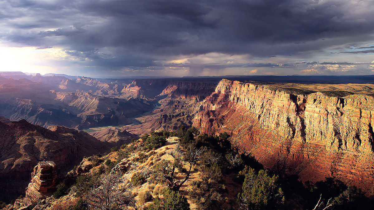 tramonto sul Grand Canyon