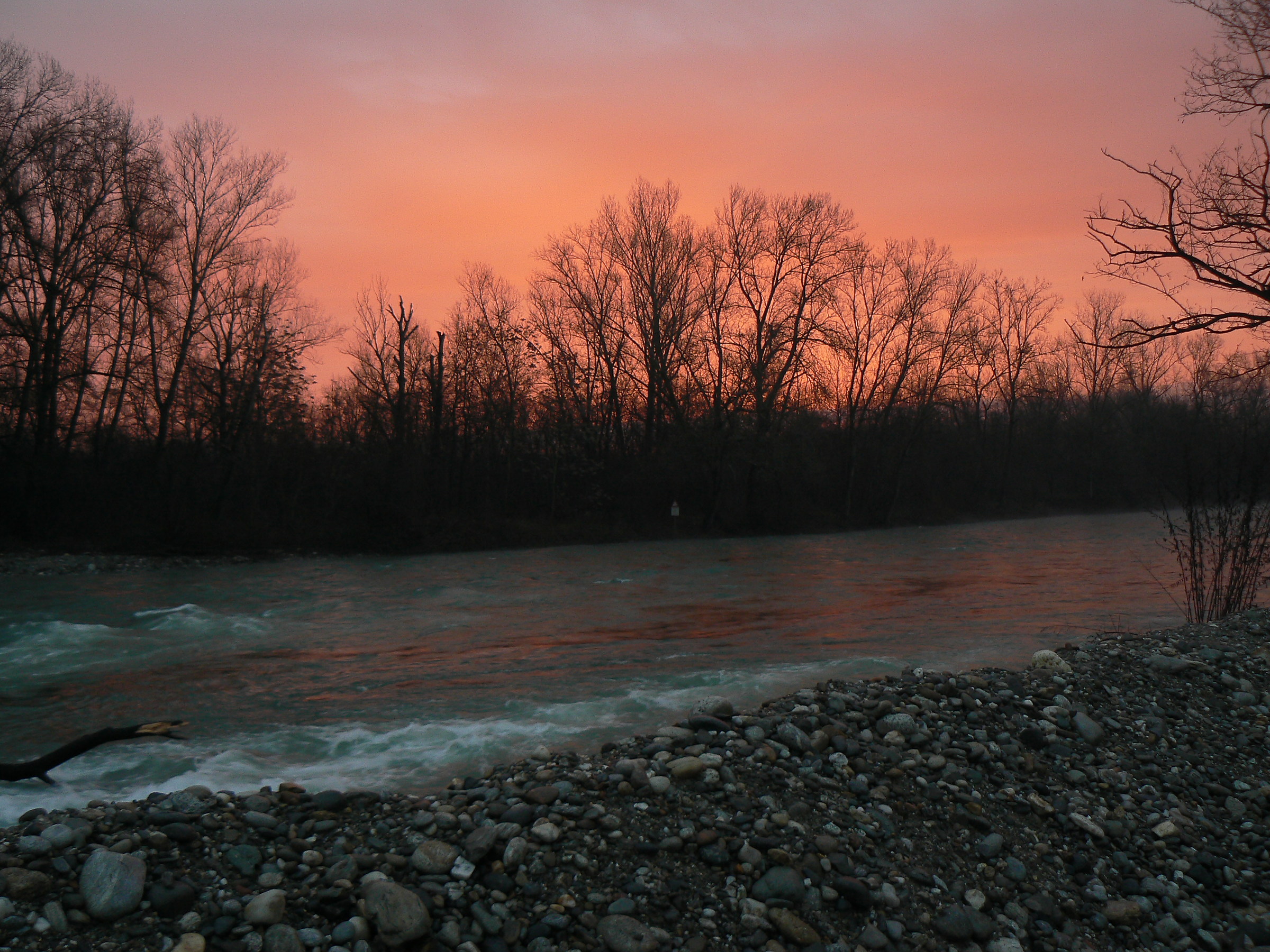 sunrise on the Ticino