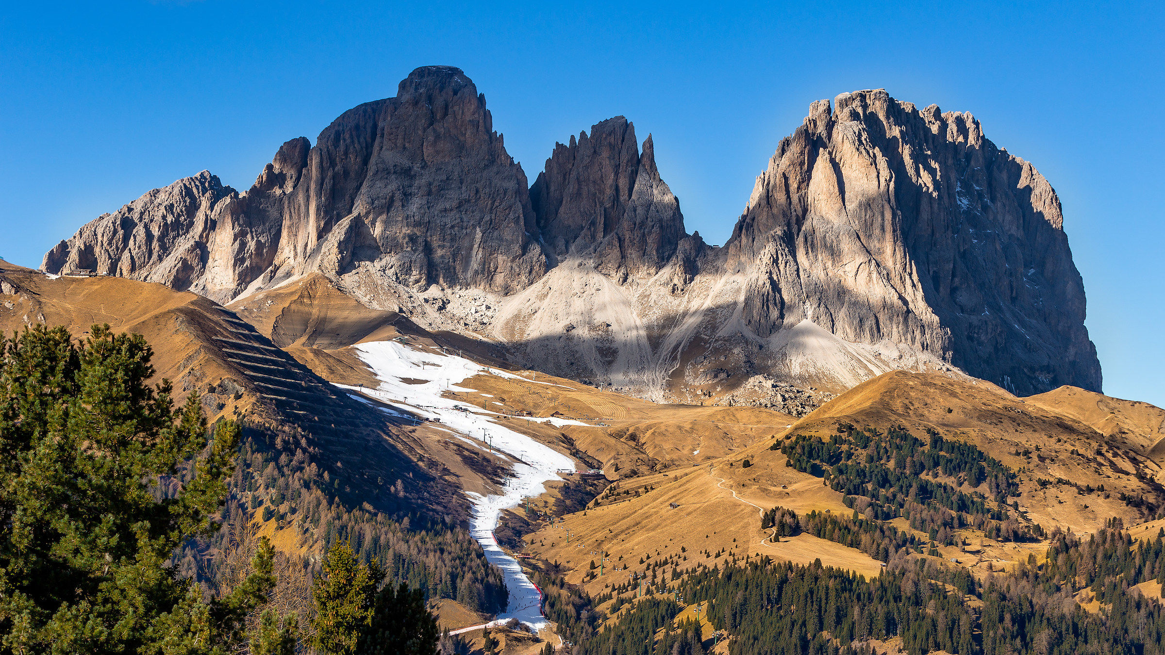 Dolomites from the Belvedere Canazei