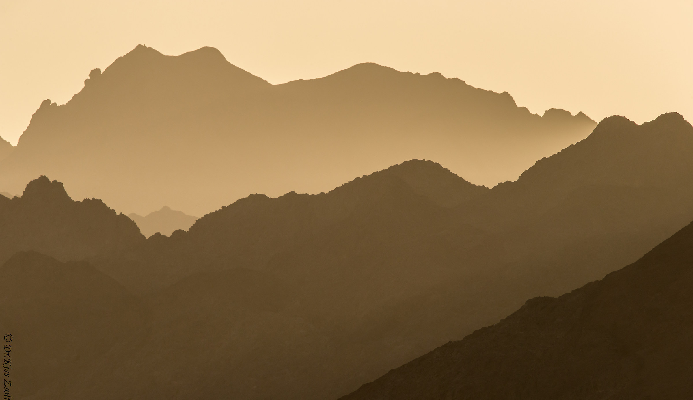 Montagne Eilat tramonto