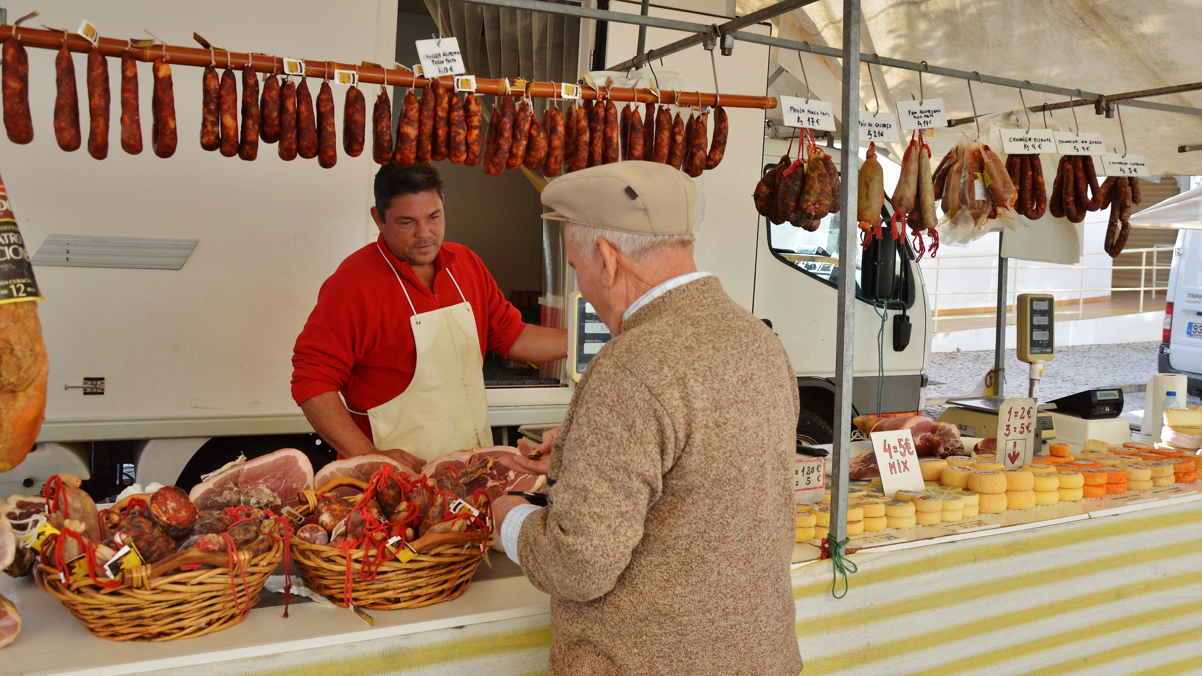 Market day in Vila Nova de Cacela