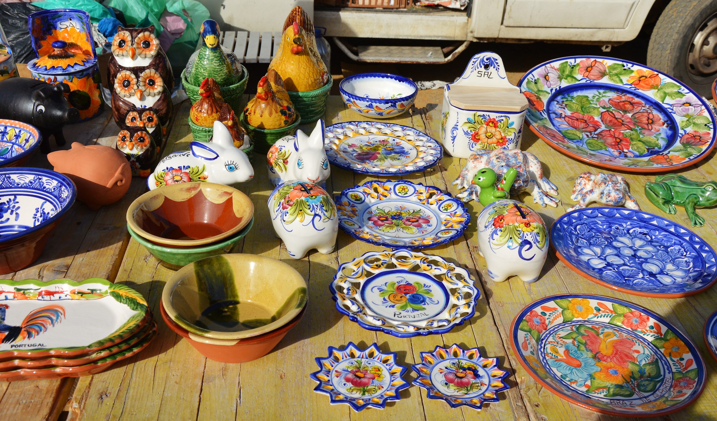 ceramics market of Vila Nova de Cacela