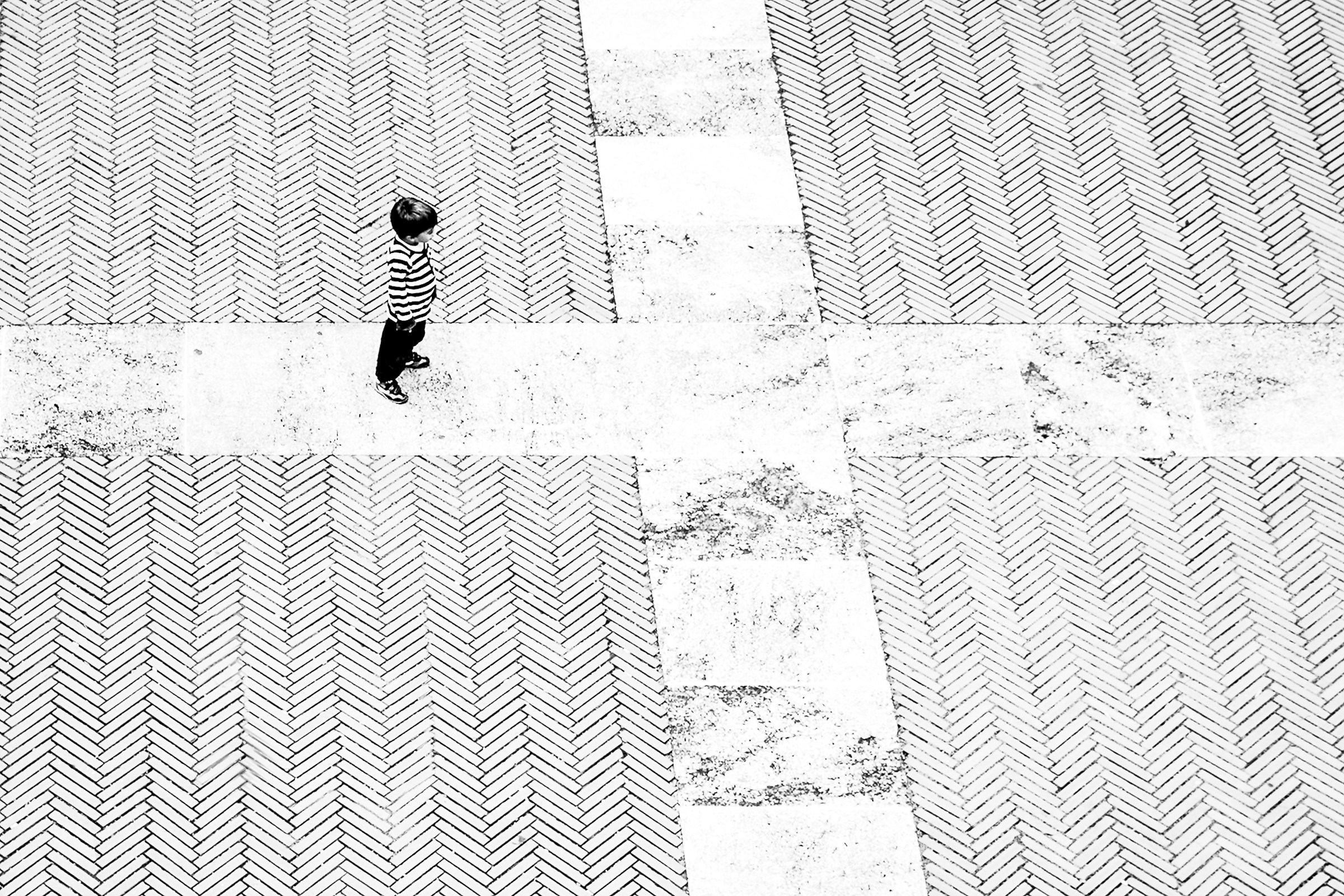 baby striped between the lines