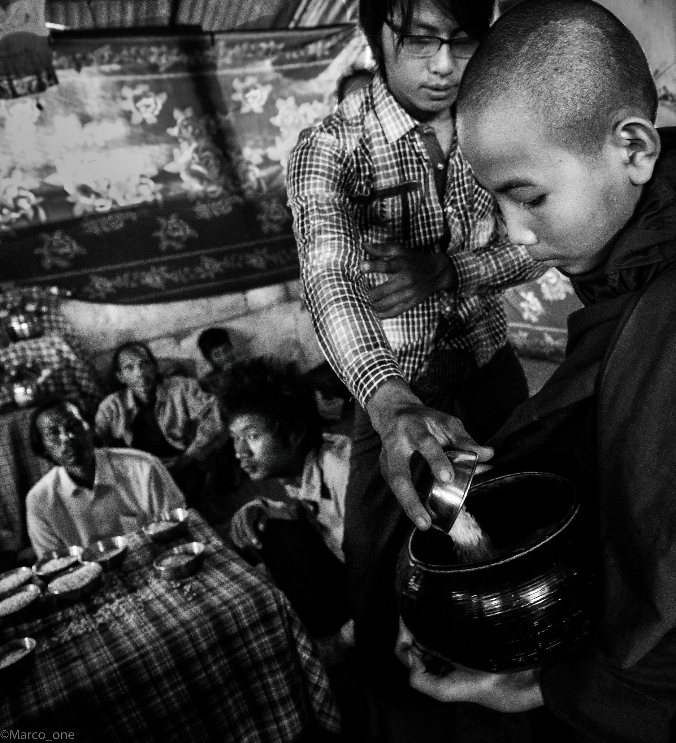 Alms. Burma in 2015.