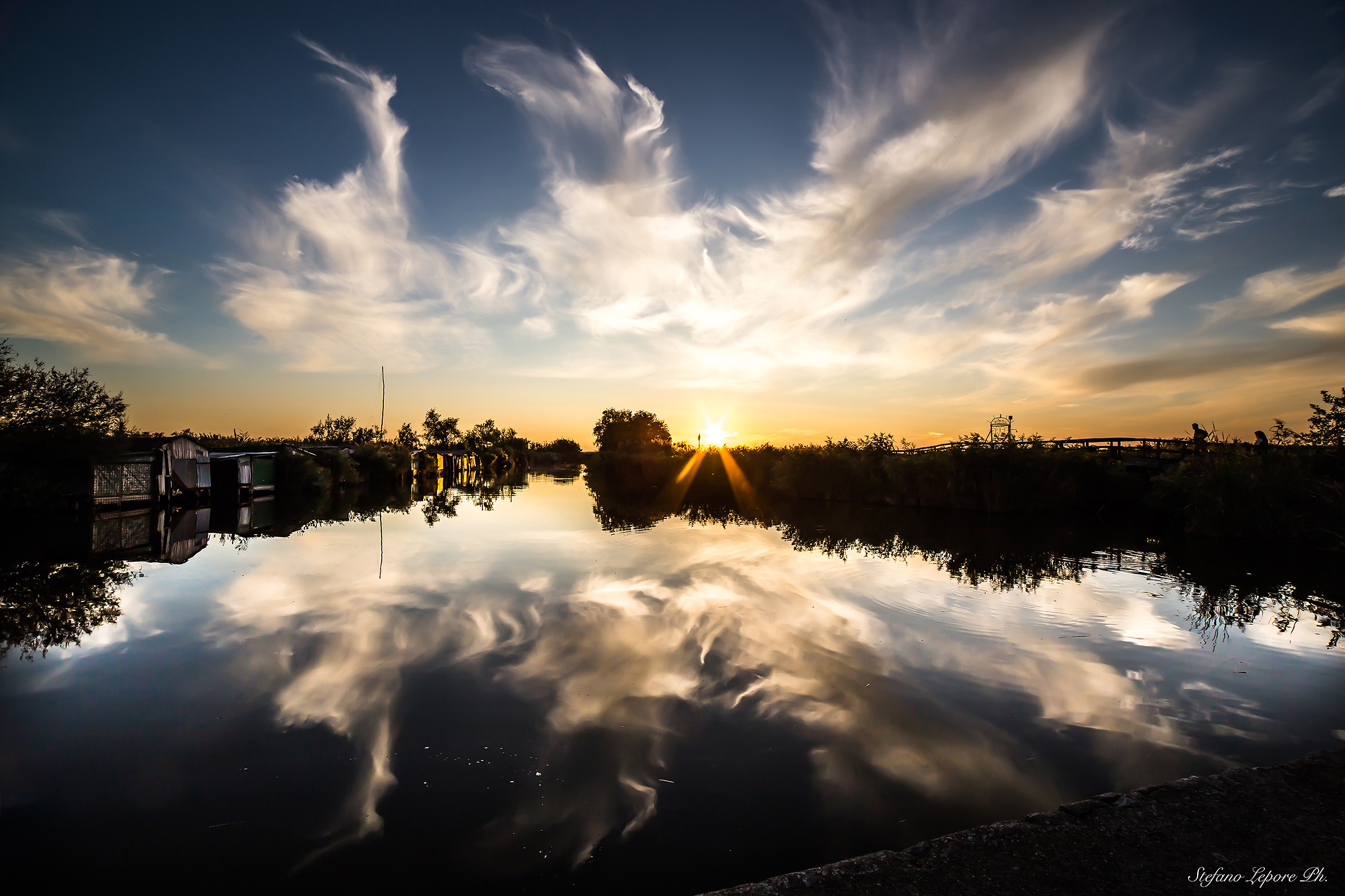 tramonto a massaciuccoli