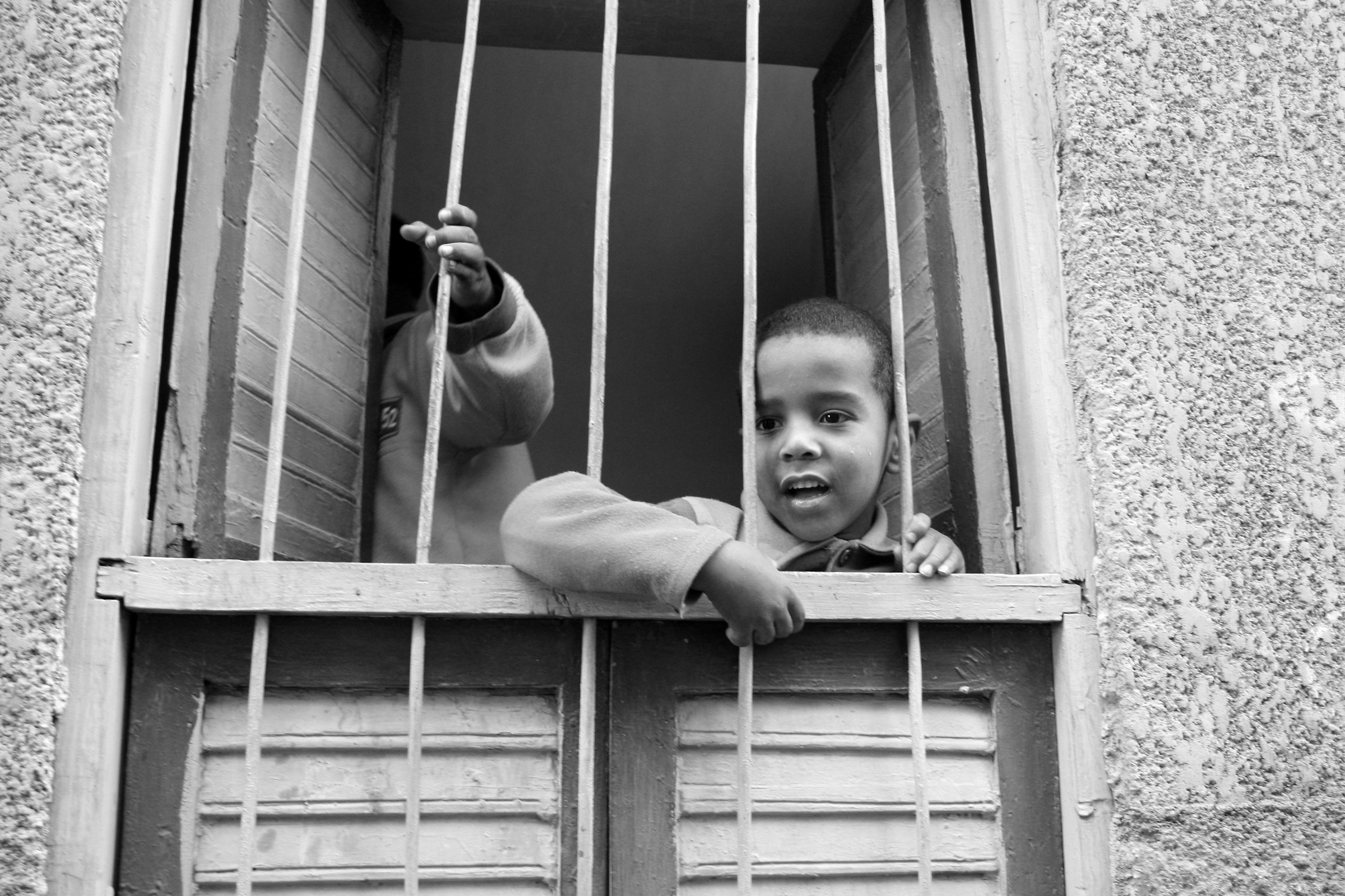 Lo sguardo di un bambino egiziano