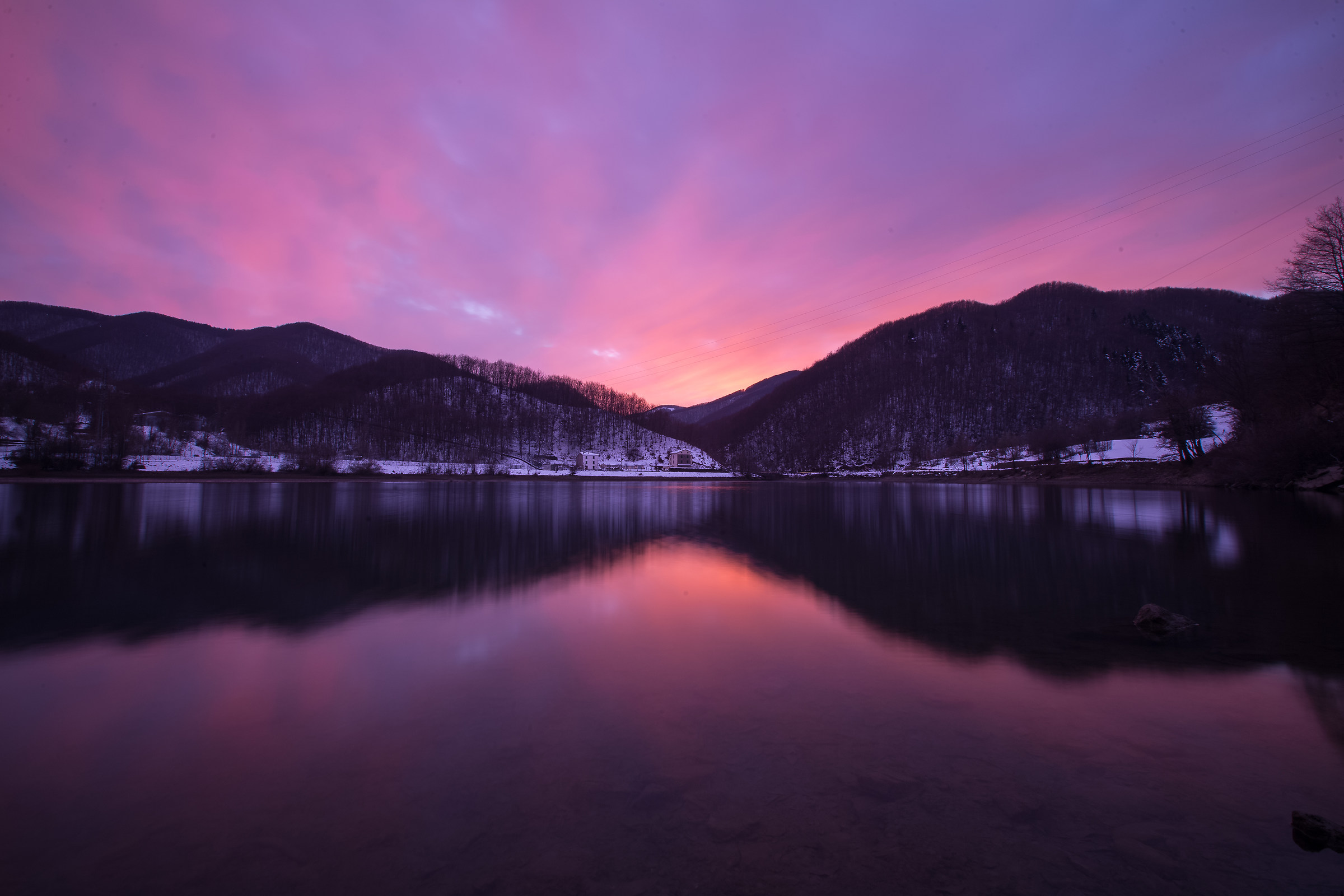 tramonto sul brasimone