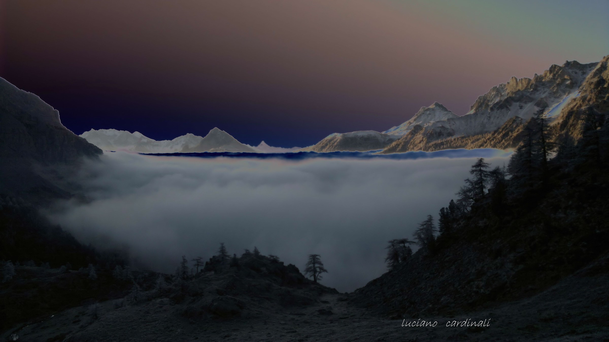 nuvole in vallestretta all'alba