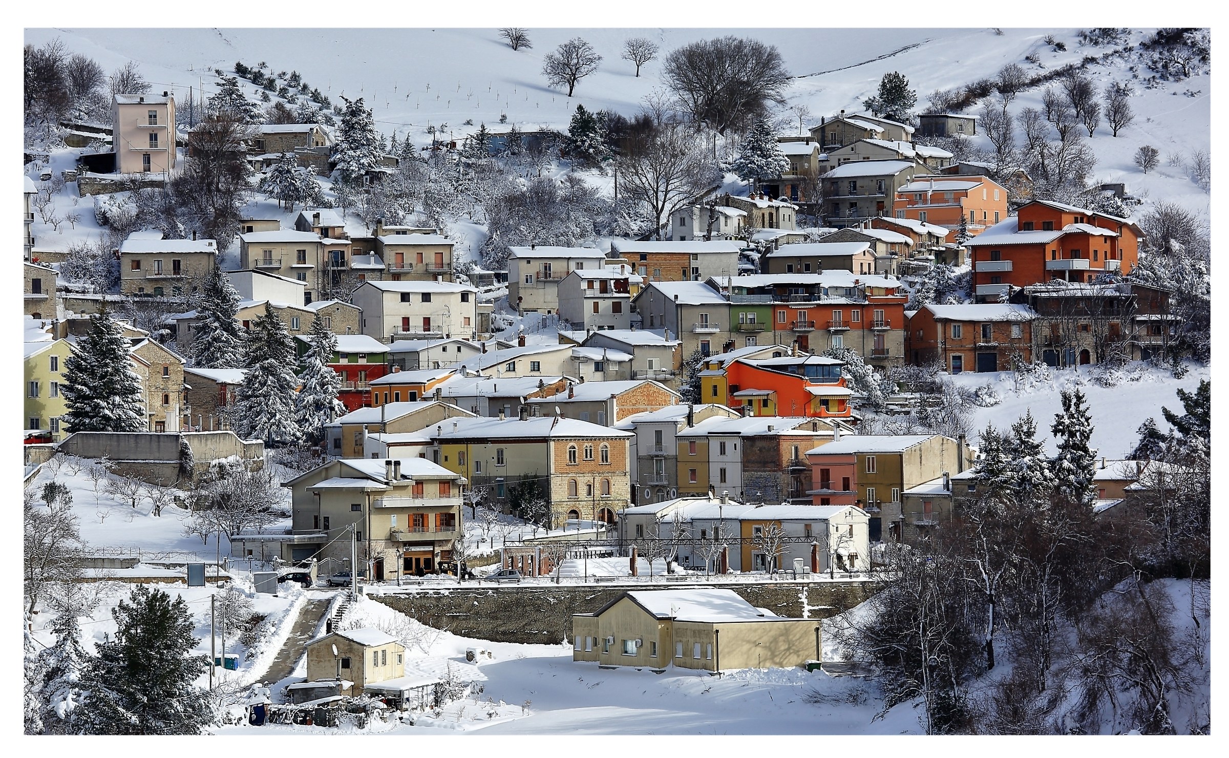 Cartolina dal Molise - prima nevicata 2016