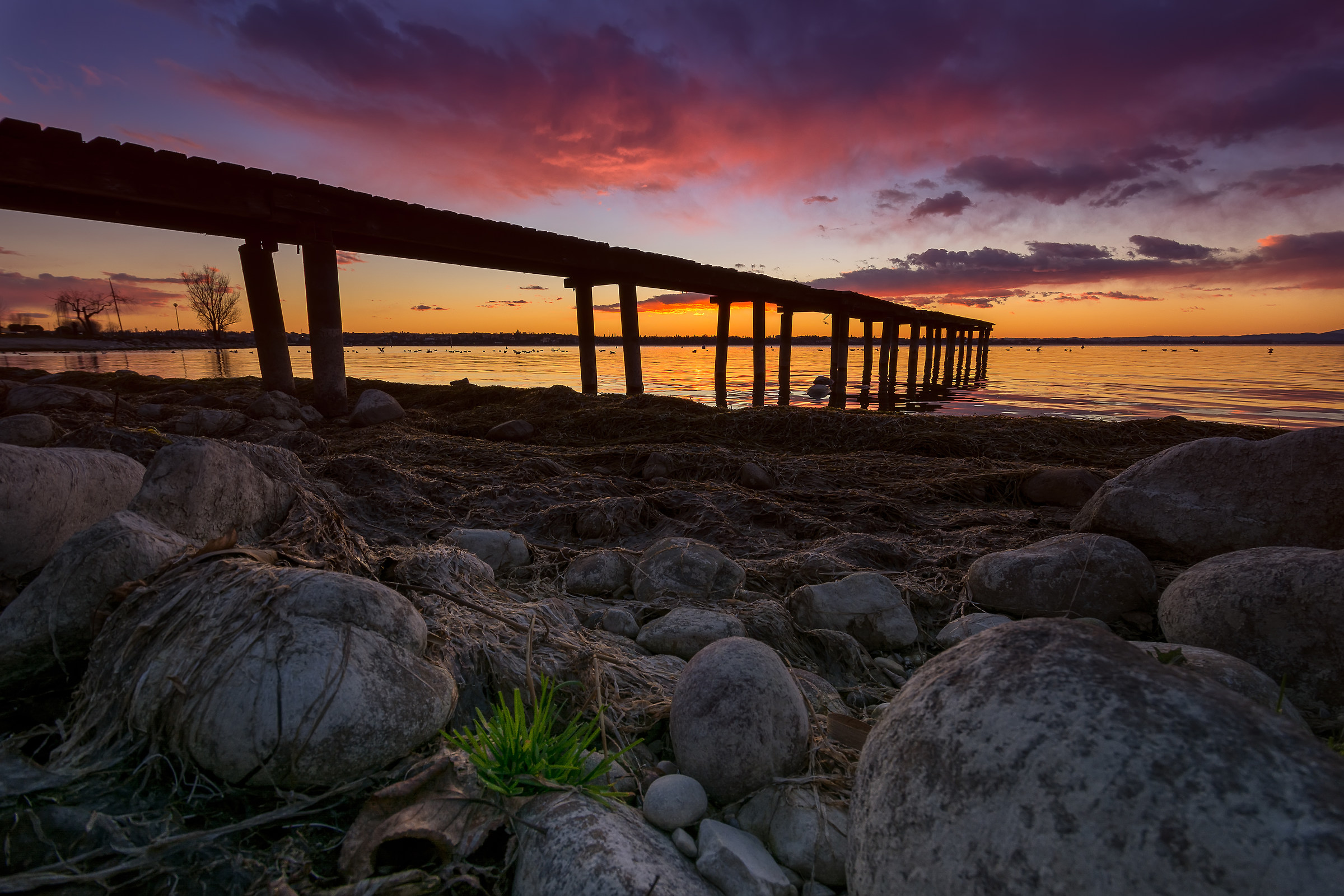 Sunset sul vecchio pontile