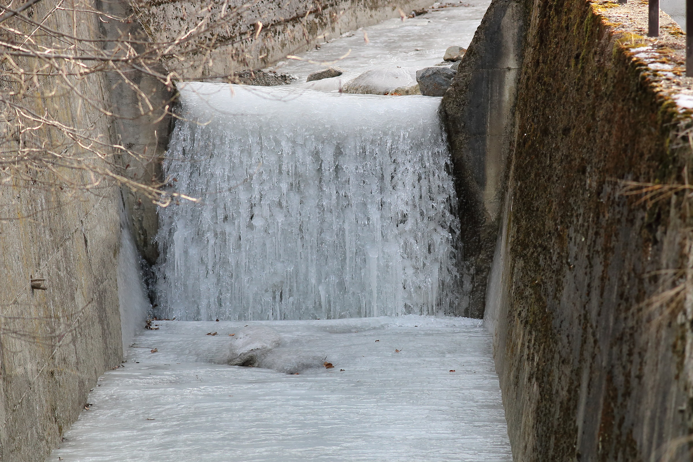 frozen waterfall