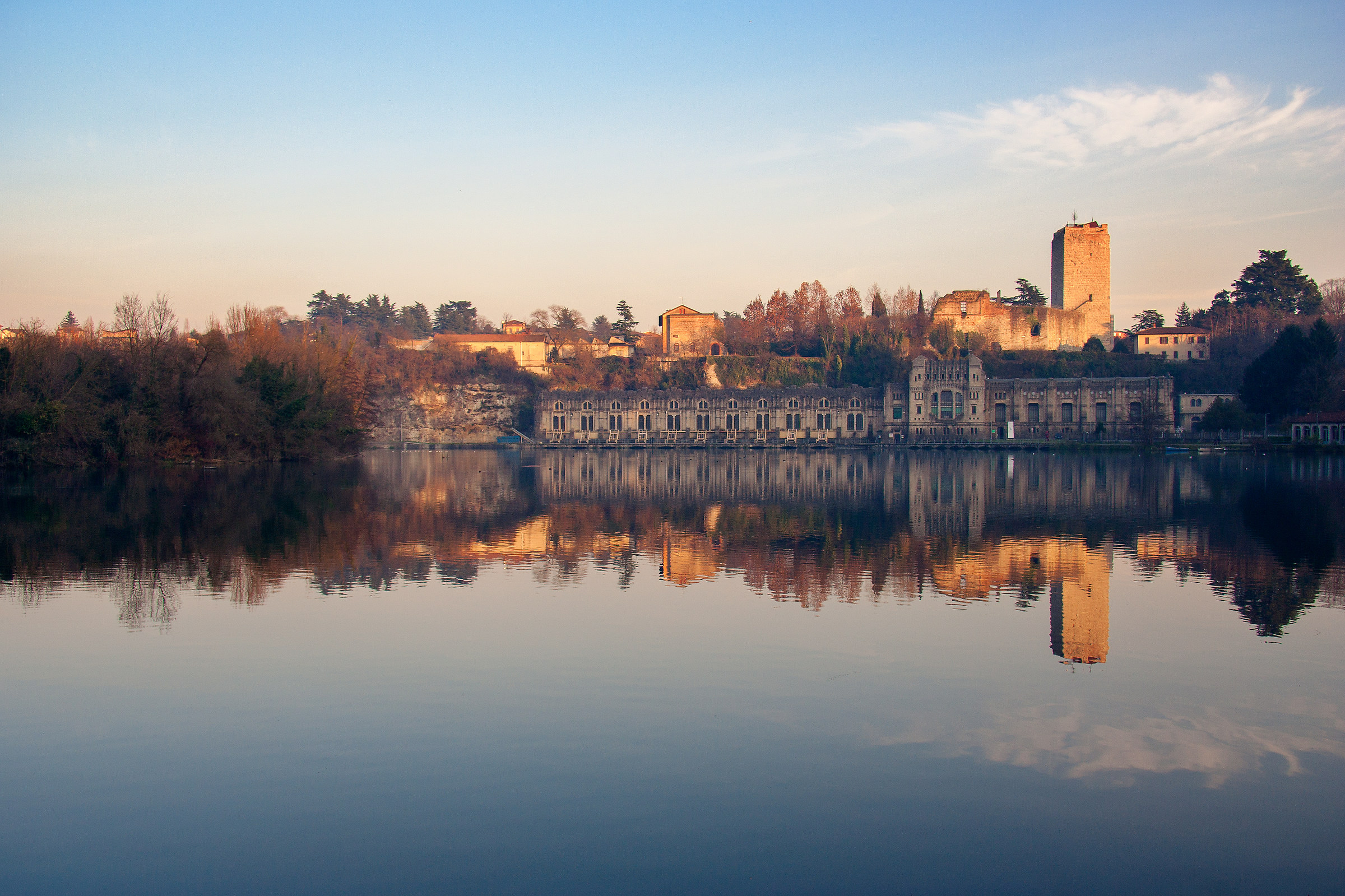 powerhouse river Adda Trezzo
