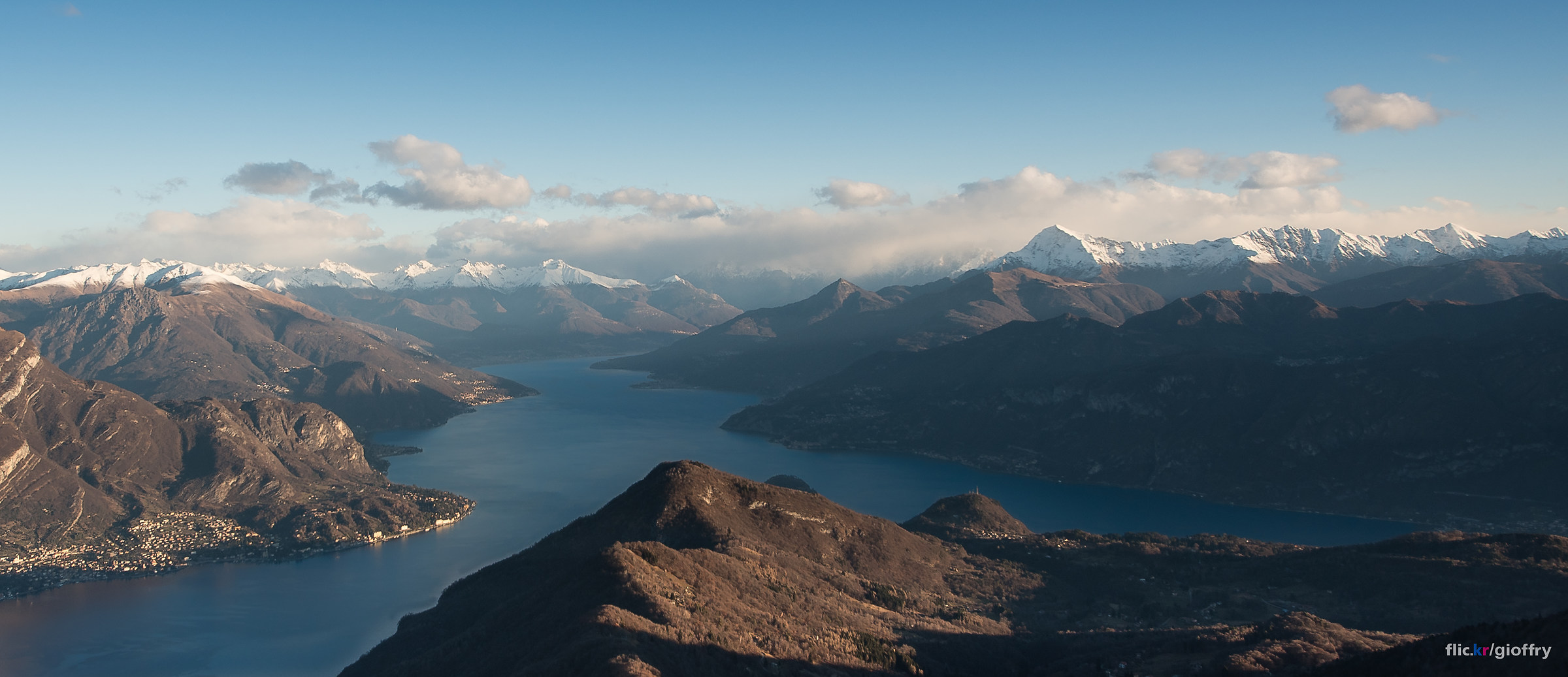 Lake Como seen from Mount San Primo