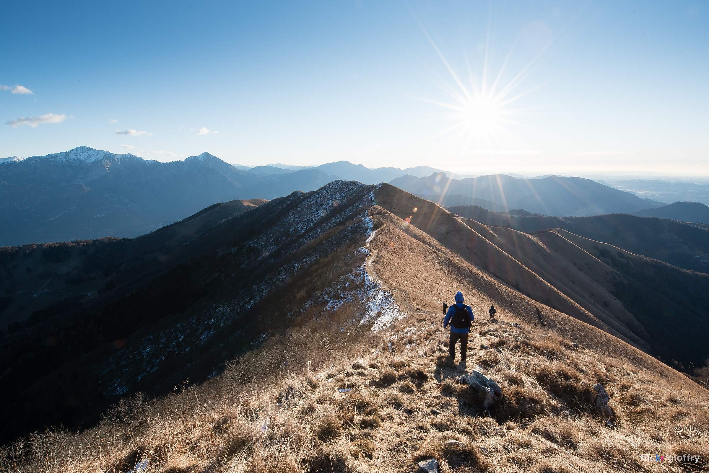 On the crest of Mount San Primo