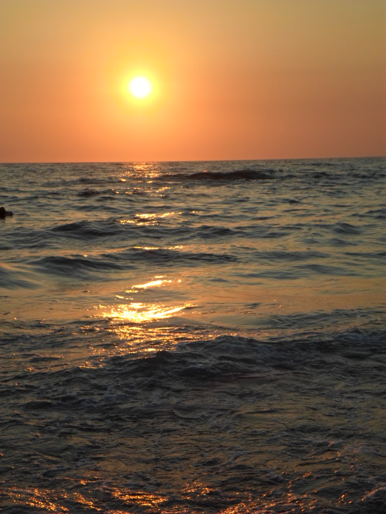 sunset over the sea of ??sciacca