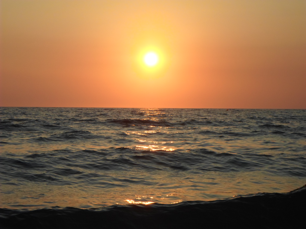 sunset over the sea of ??sciacca