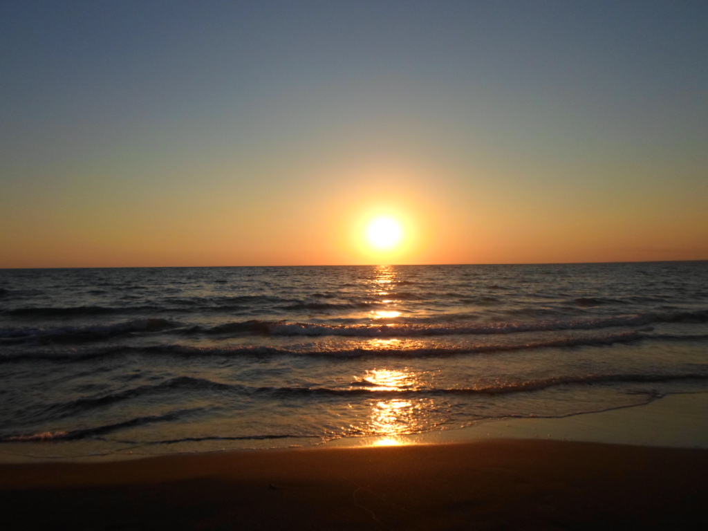 sunset over the sea of ??sciacca