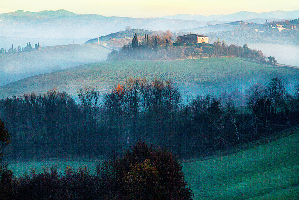 paesaggio nelle crete senesi