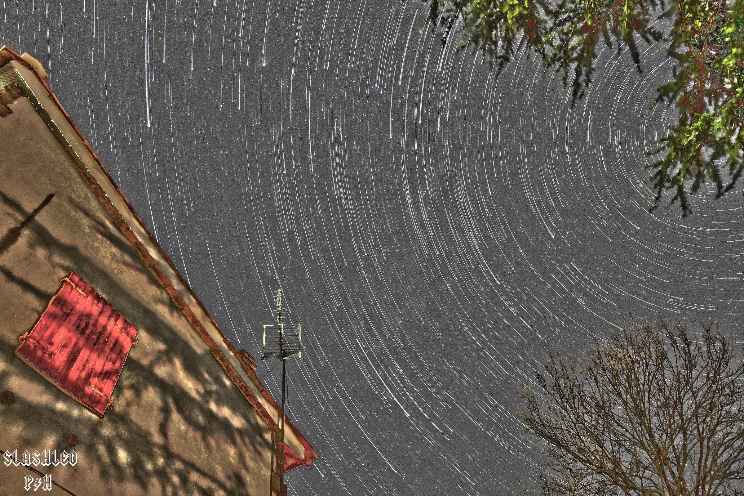 Startrails like as Sin City