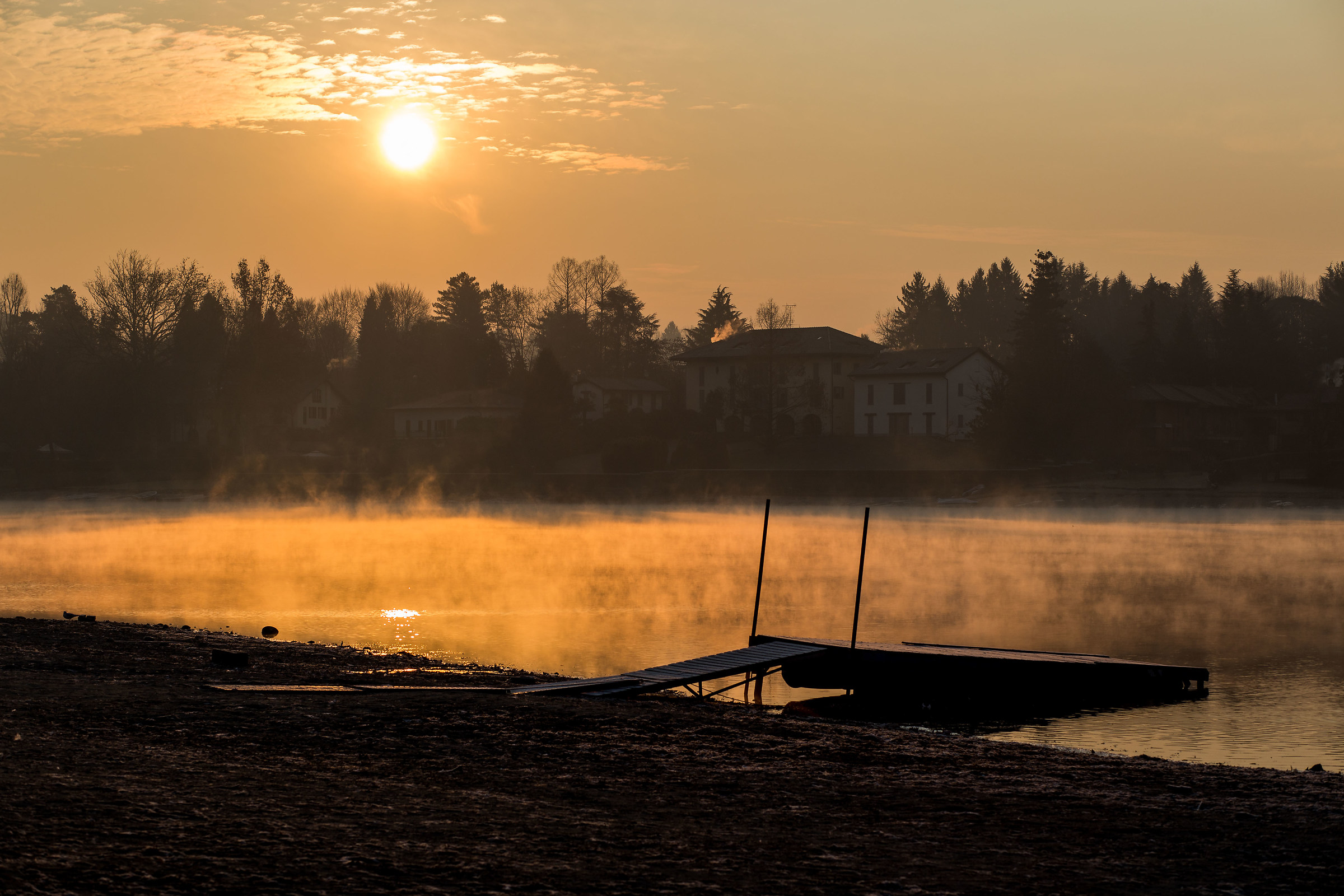 dawn in Sesto Calende