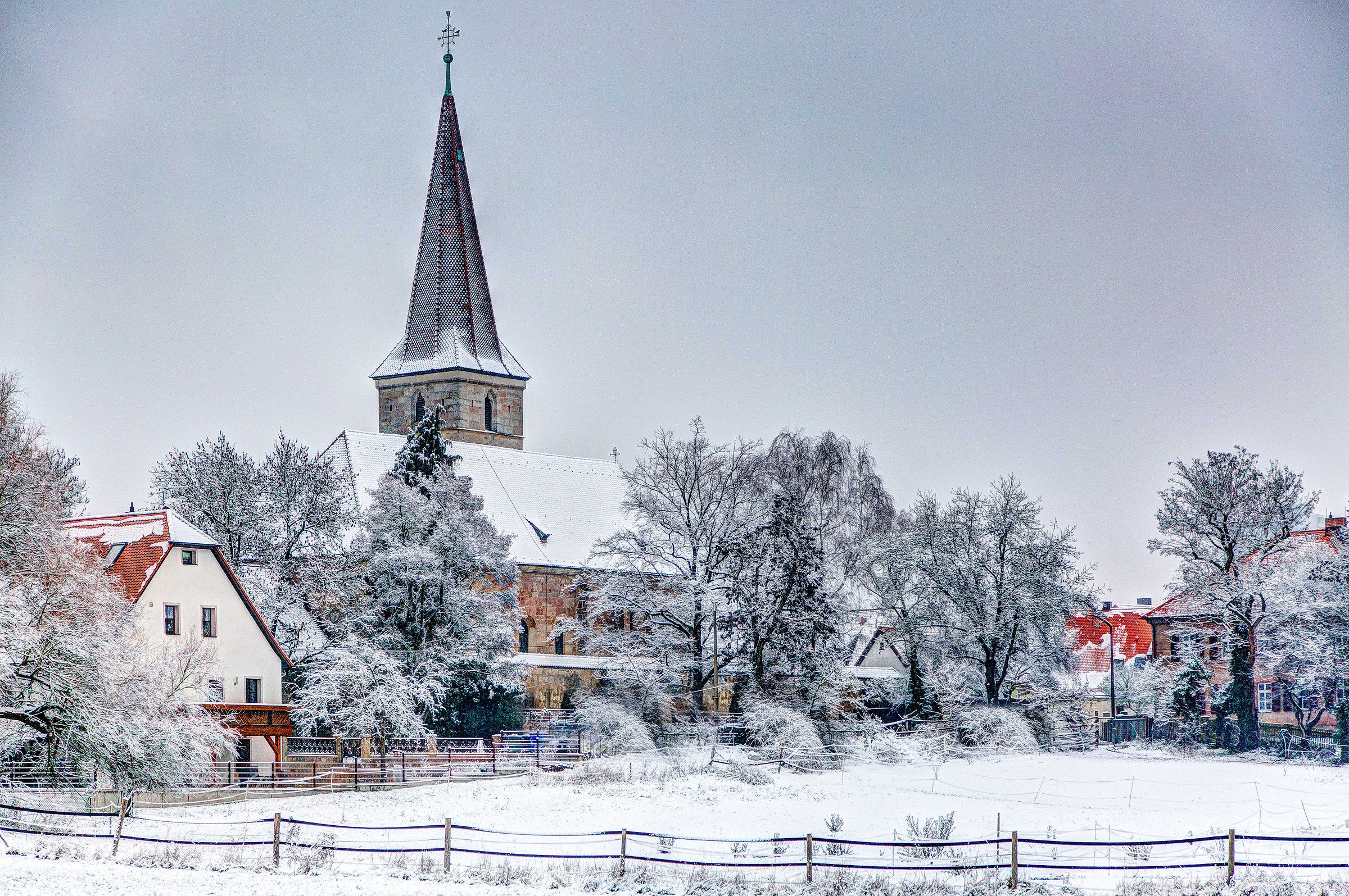 Tranquility after snowfall.