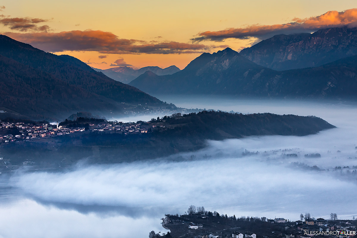Tramonto al lago di Caldonazzo (Tn)