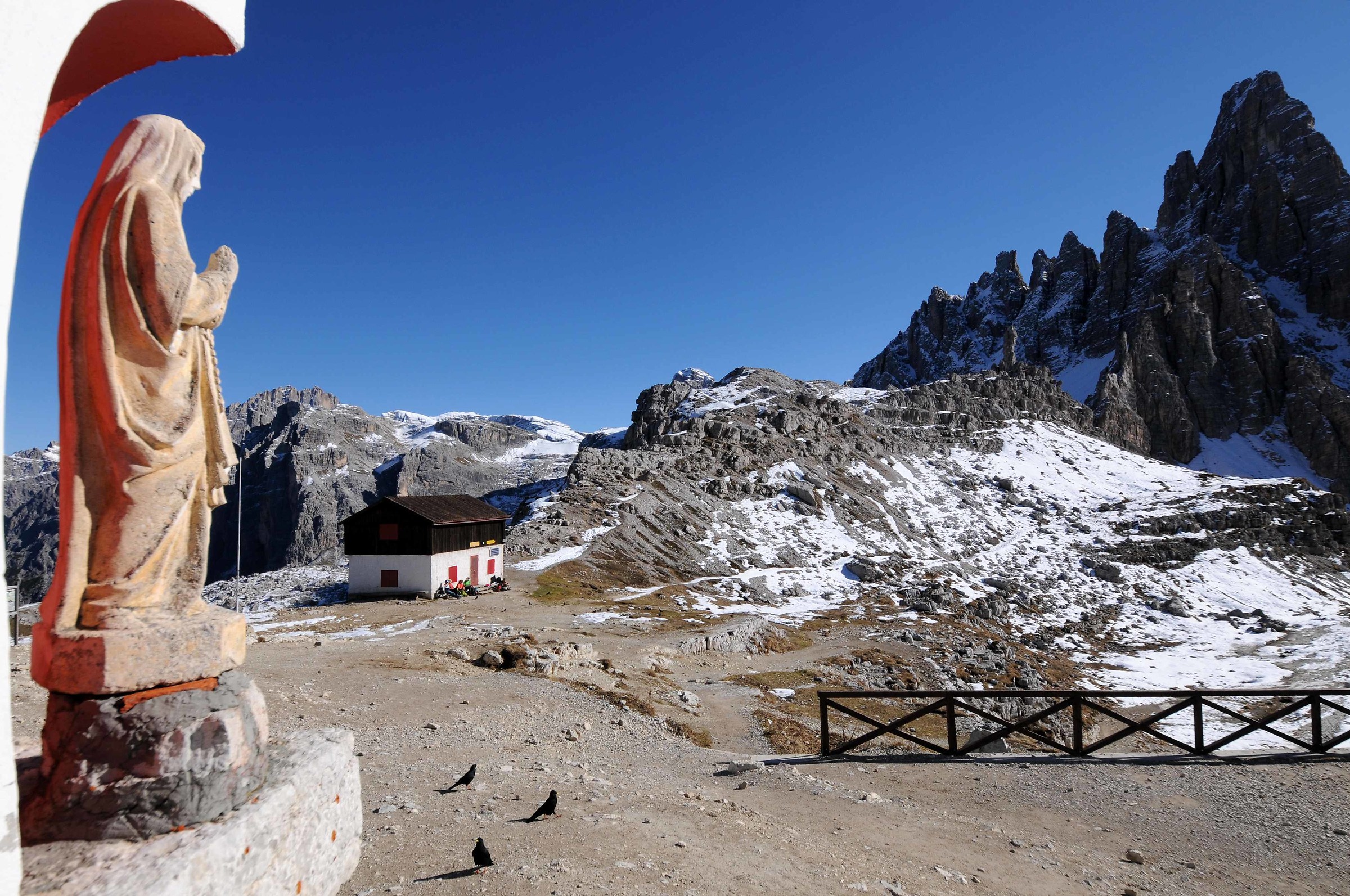 The Paterno from Rifugio Locatelli