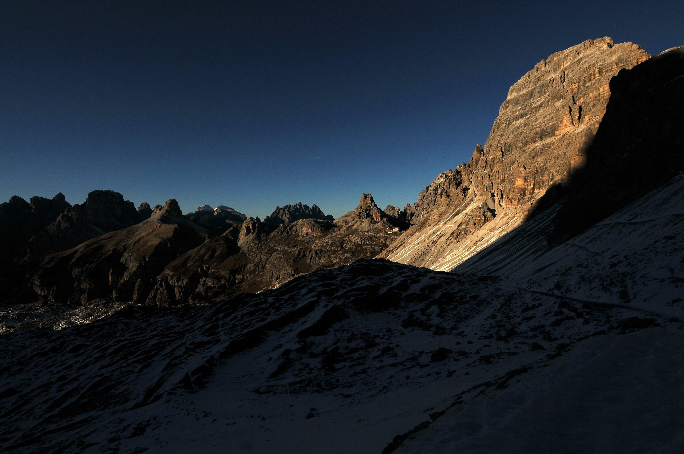 Monte Paterno when Enrosadira