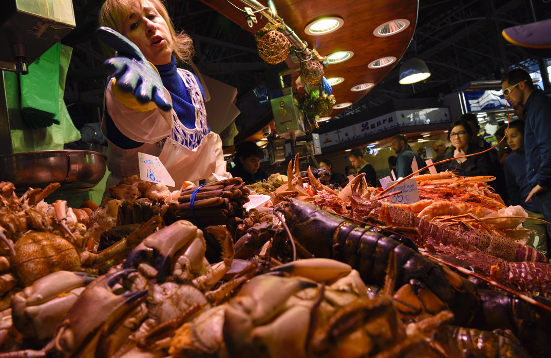 The market in Barcelona