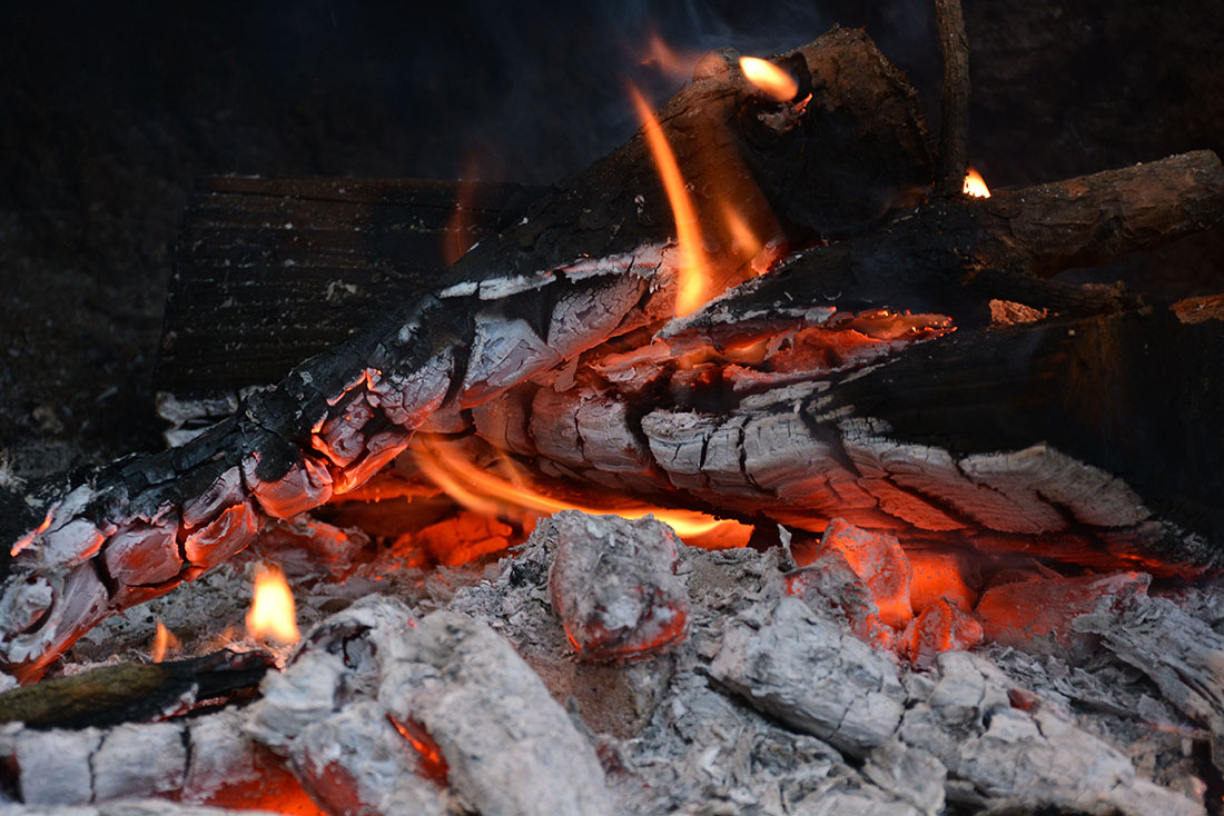 The fire, which has always accompanied the man