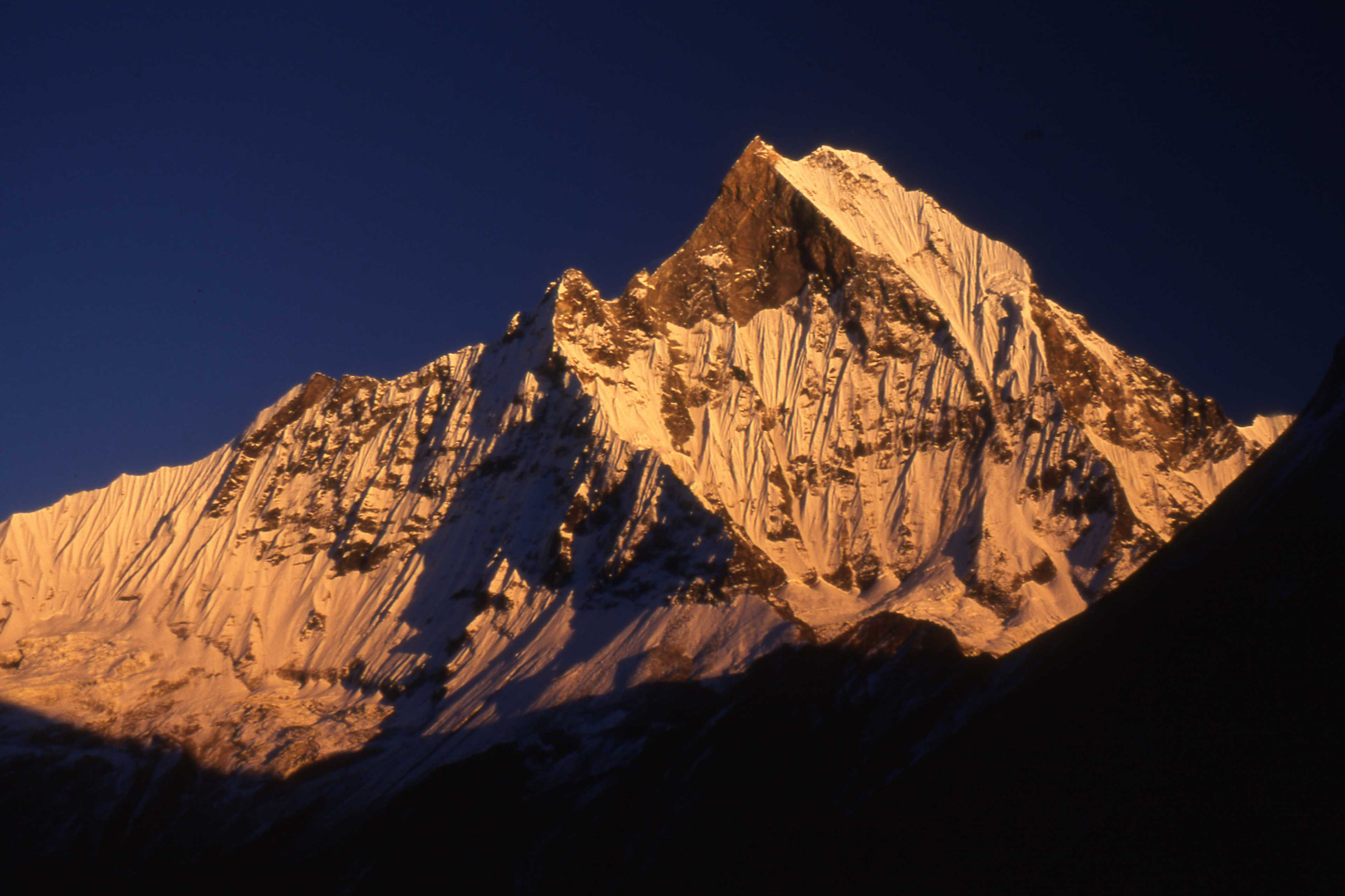 Machapuchare at sunset