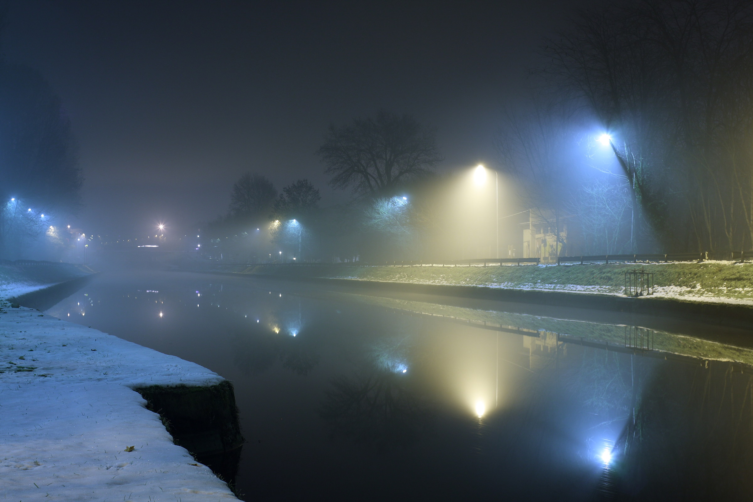 Confluente sotto la neve