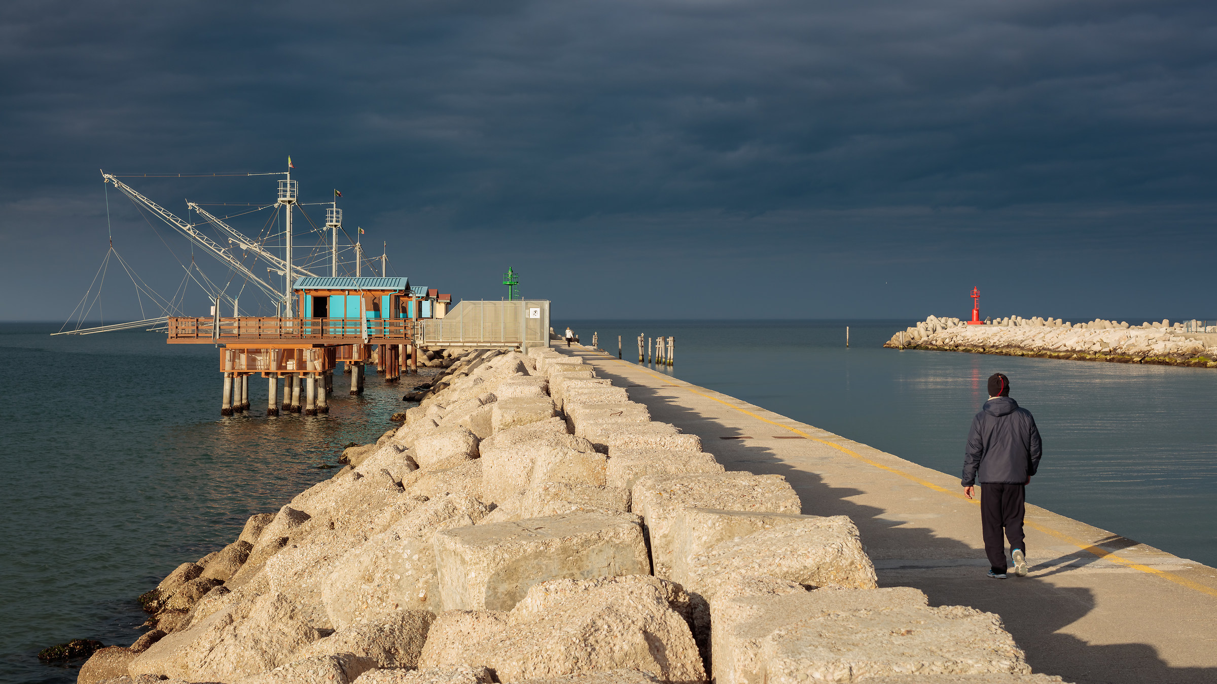 Fano - entrance to the harbor