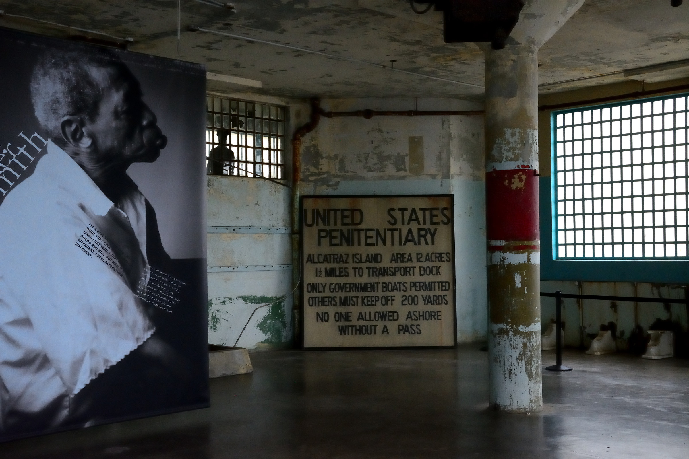 Inside Alcatraz penitentiary
