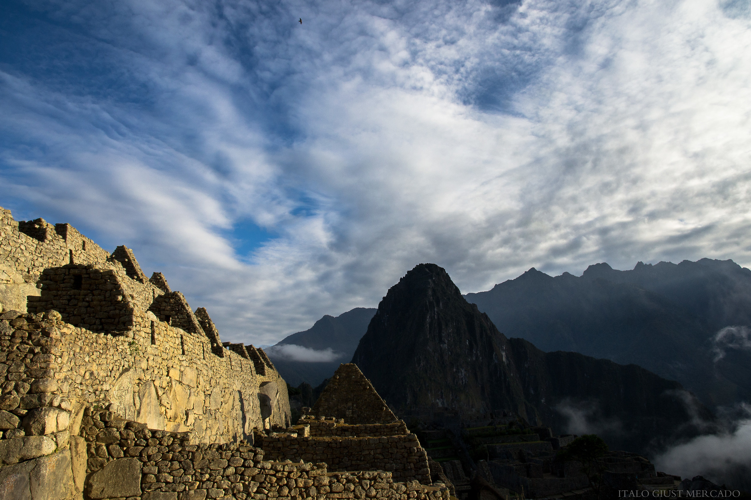 Dawn kisses the walls