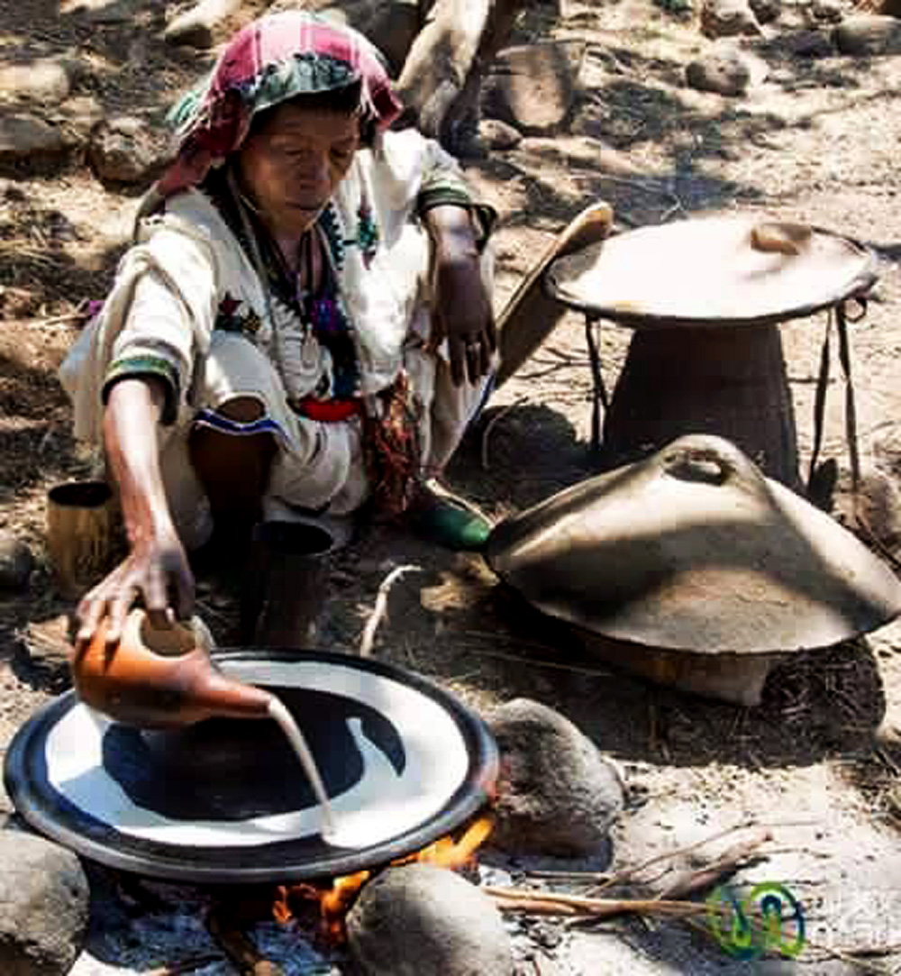 Etiopia - Preparazione injera