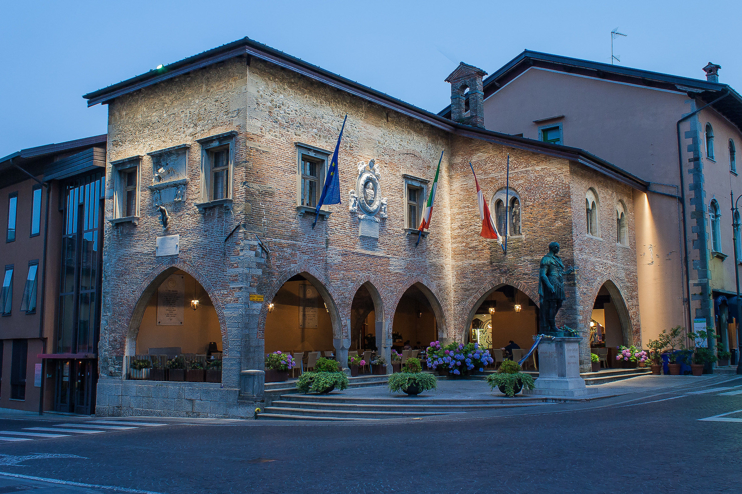 Scorcio di Cividale all'imbrunire