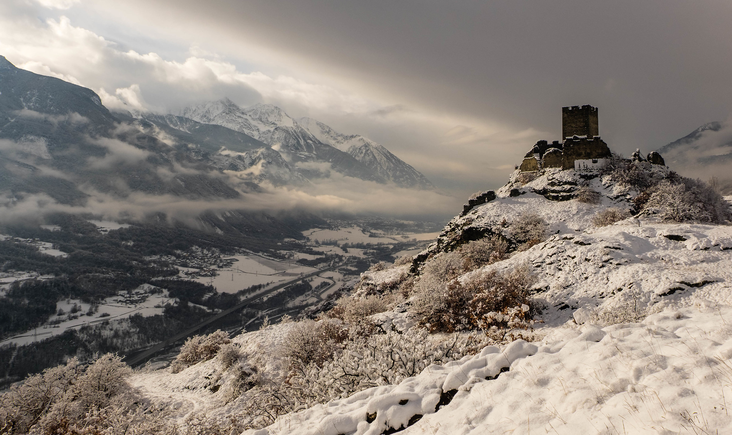 Cly Castle in Saint-Denis Velle Aosta January 2016