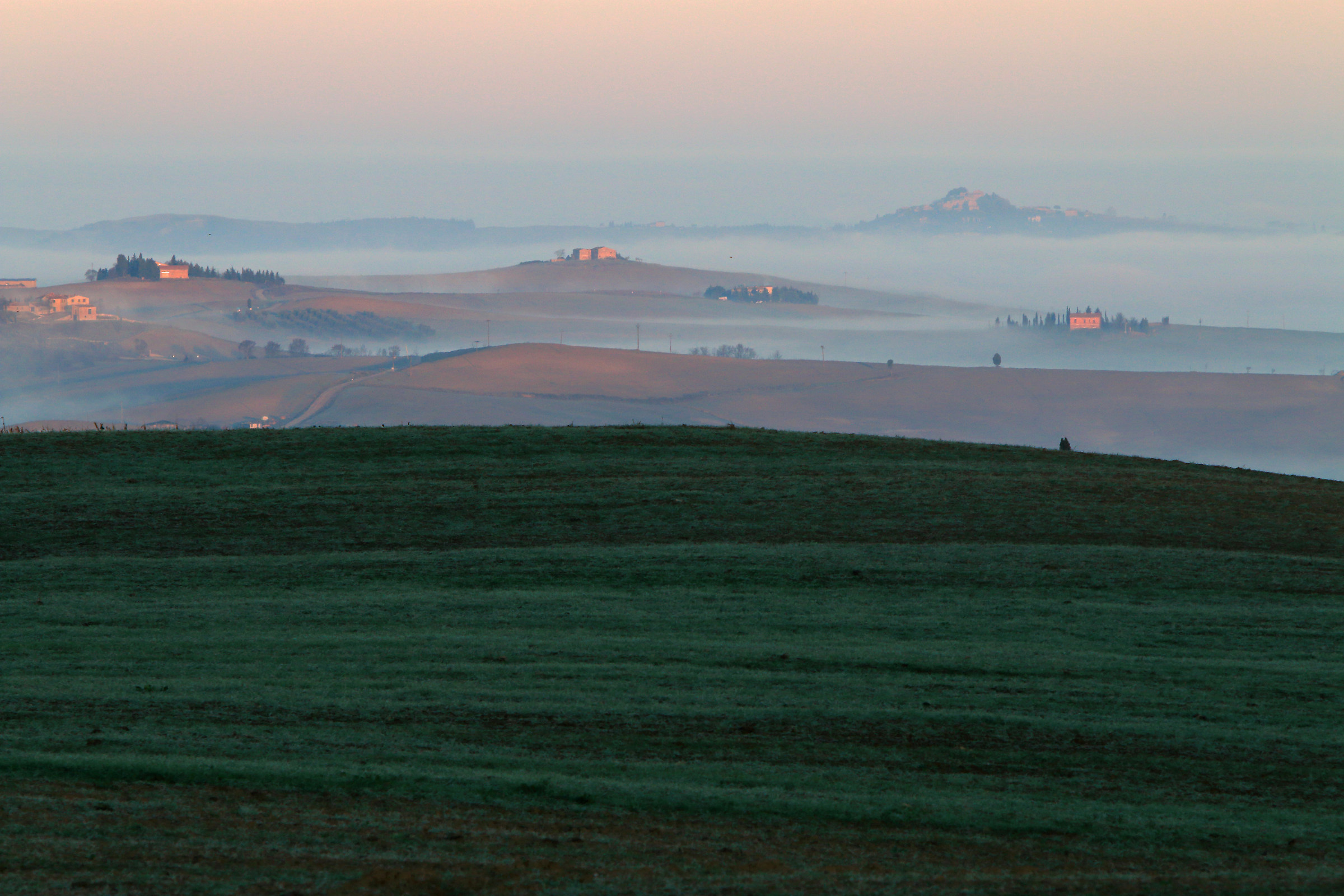 The two worlds val d? Orcia