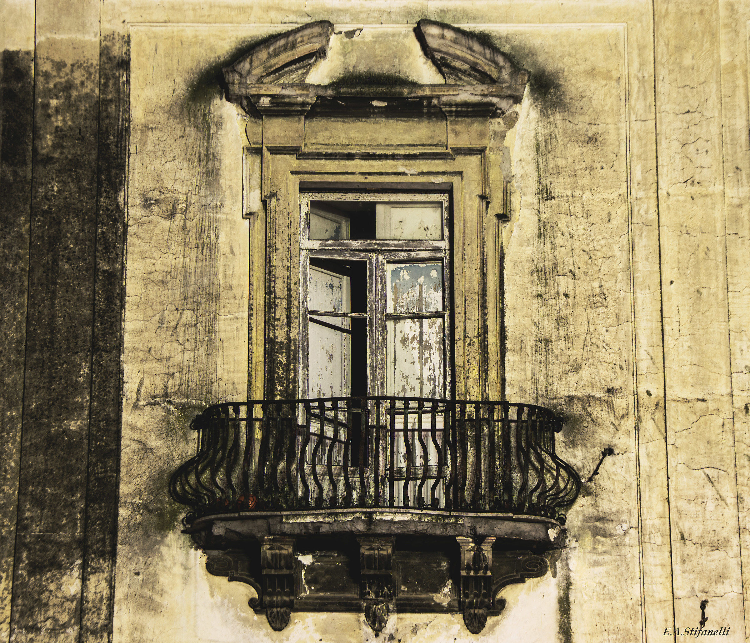 An old balcony