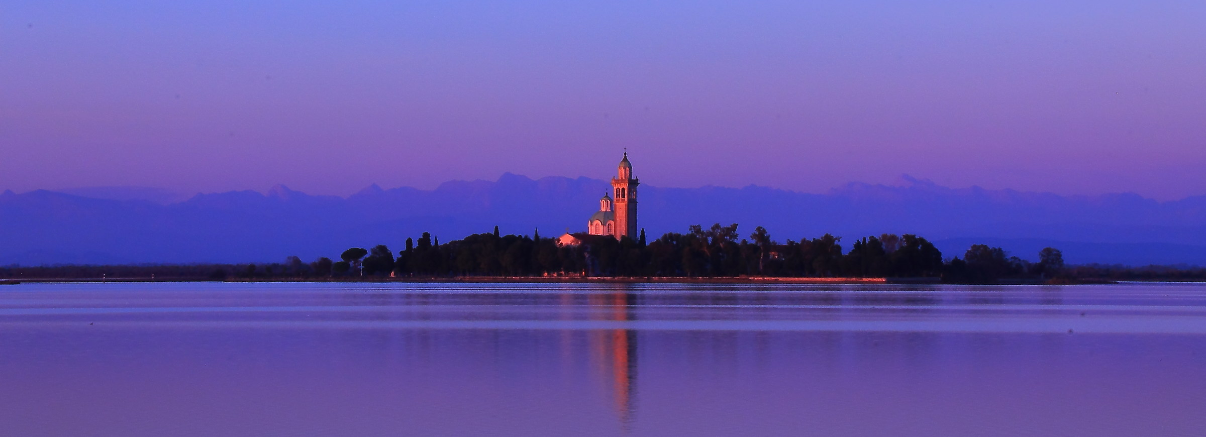 santuario di Barbana, laguna di Grado.