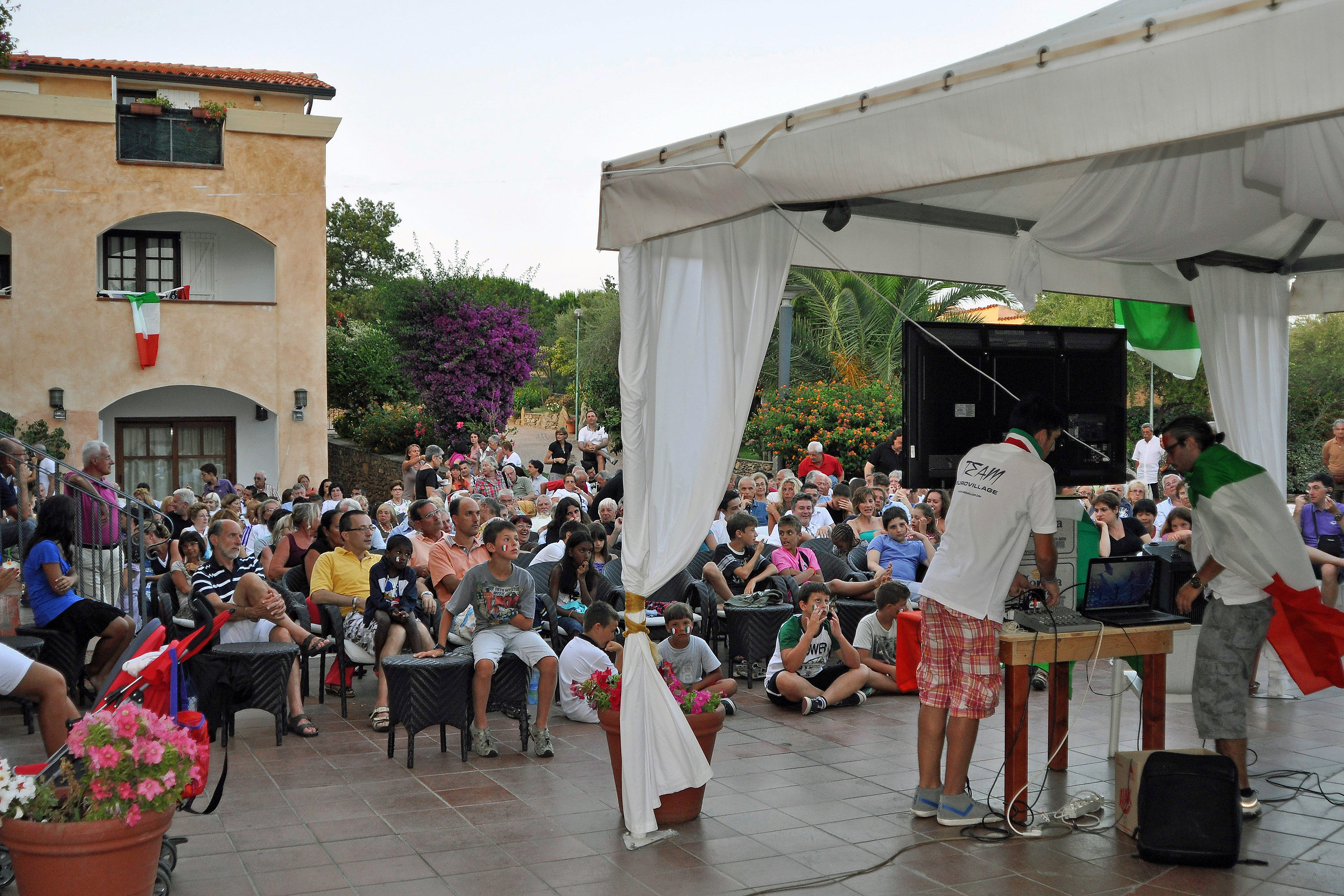 Waiting for the Italy game