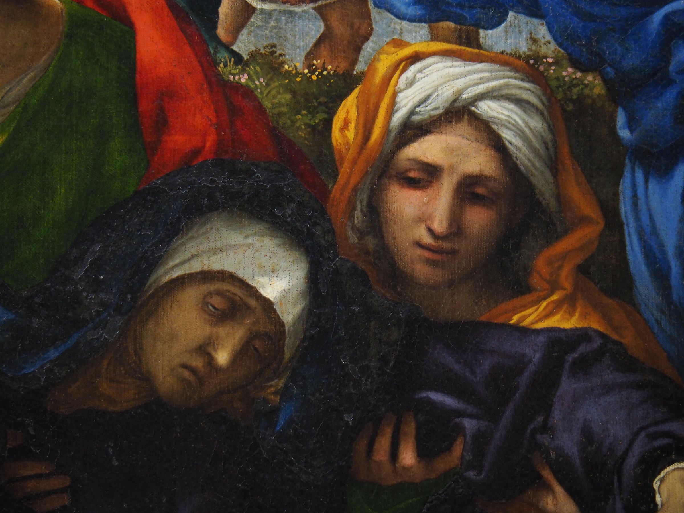 "The Crucifixion" by Lorenzo Lotto (detail)