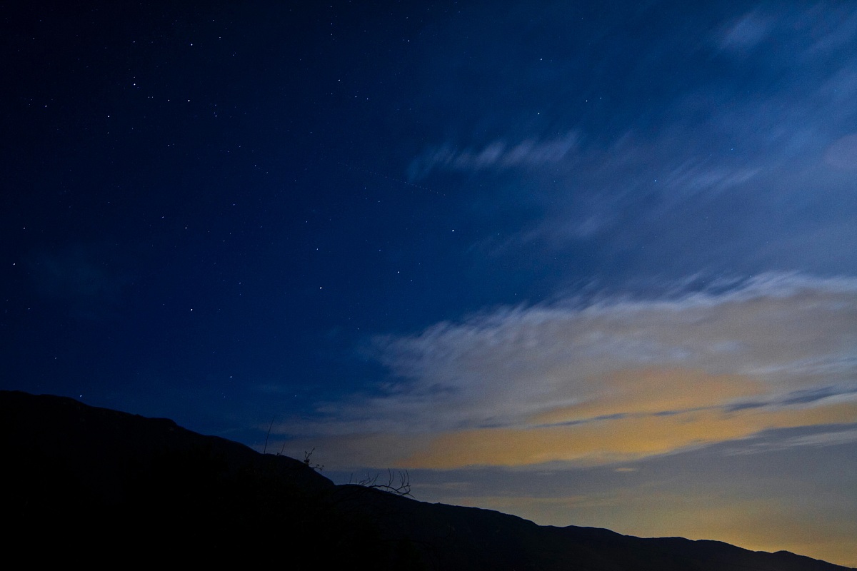 behind the curtain, a star falls